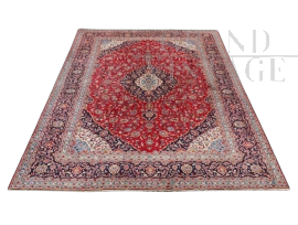 Grande tappeto Kashan vintage annodato a mano, 357 x 485 cm                            