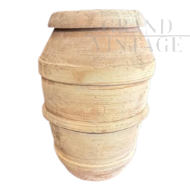 Grande vaso orcio toscano in terracotta dei primi del '900                            