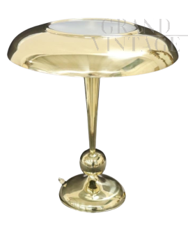 Lampada da tavolo design di Oscar Torlasco in ottone, Italia anni '50                            