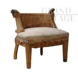 Poltrona vintage destrutturata                            