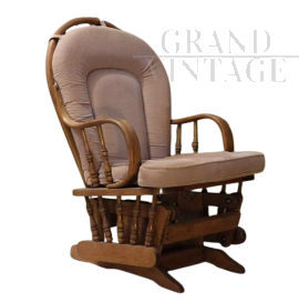 Sedia a dondolo vintage texana                            