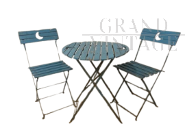 Set da giardino vintage con sedie e tavolo 
