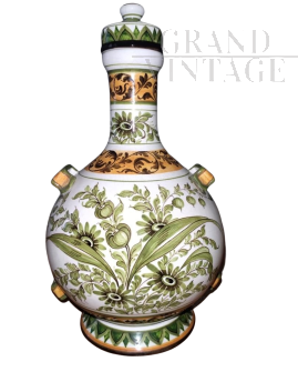 Vaso a bottiglia del pellegrino in ceramica di Bassano                            