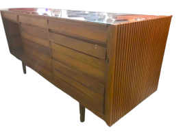 Vintage haberdashery counter with display top, 1930s