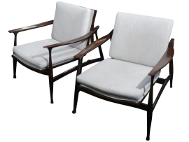 Pair of armchairs by Ico Parisi