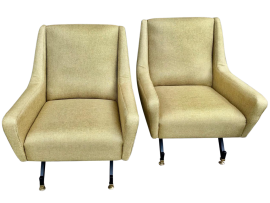 Pair of vintage 60s armchairs