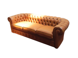 Italian Chesterfield sofa in genuine leather