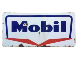 Insegna MOBIL OIL - Bifacciale
