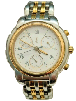Orologio Yves Saint Laurent in acciaio con cronografo