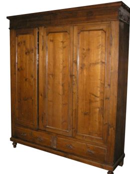Large wardrobe with three doors from the 1800s