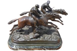 Scultura cavalli da corsa, 1930