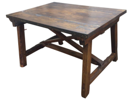 Tavolo banco da lavoro in legno massello XVIII Secolo