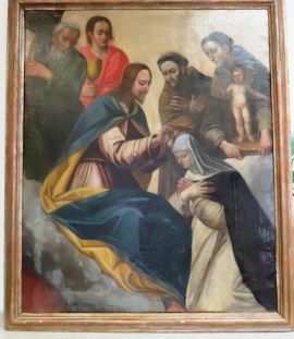 Dipinto Incoronazione di Maria Maddalena de Pazzi