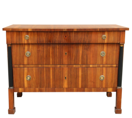 Empire chest of drawers in walnut - Italy '800