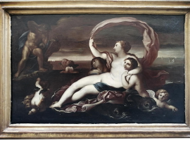Dipinto Trionfo di Galatea - Giovanni Maria Galli detto il Bibiena