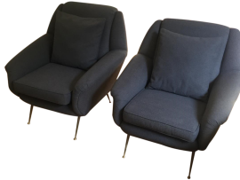 Original 1950s armchairs inspired by the Isa model