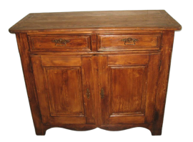 Small rustic sideboard in solid pine, late 19th century