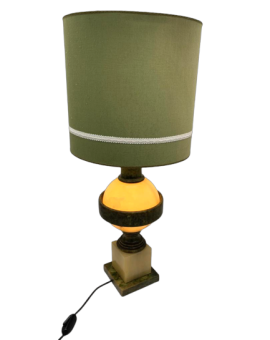 Rara lampada da tavolo in alabastro di Volterra, anni '50