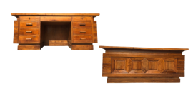 Executive desk designed by Giovanni Michelucci, 1950s