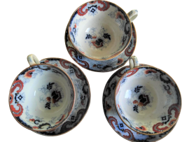 Set di tazze e piattini in porcellana Minton inglese