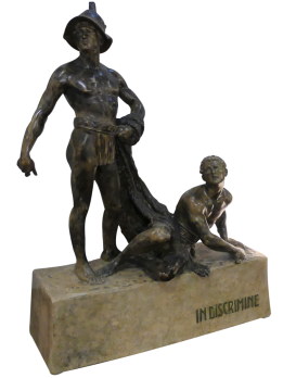 Statua Harinoff -  Goldscheider, In Discrimine, in terracotta
