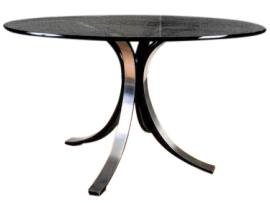 Table by Osvaldo Borsani and Eugenio Gerli for Tecno with glass top