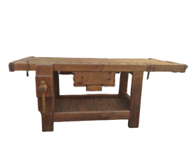 Old oak carpenters bench, 1920s