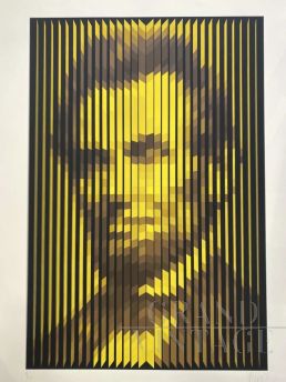 Abramo Lincoln - Serigrafia di Yvaral a colori su carta velina                            