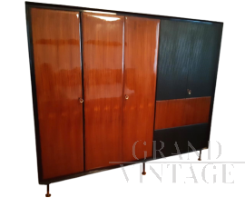 Armadio di Vittorio Dassi anni '50 in palissandro, mid-century italiano                            