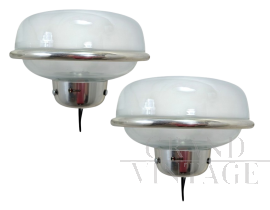 Coppia di lampade da parete di Gino Sarfatti per Arteluce, anni '50                            