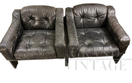 Coppia di poltrone Oriolo di Claudio Salocchi per Sormani, anni '70                            