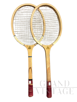 Coppia di racchette da tennis vintage Player Goodyear anni '60                            