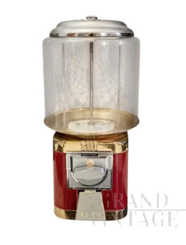 Distributore per caramelle vintage da bancone Beaver bordeaux                            