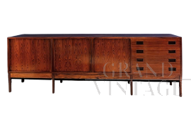 Grande credenza sideboard italiana in palissandro, anni '60