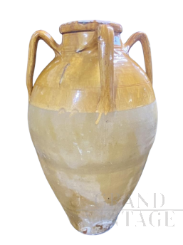 Grande orcio capasone pugliese antico a 4 anse                            