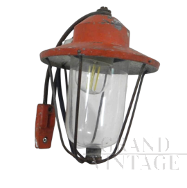 Lampada da esterno vintage in stile industriale di Marbo, 1950