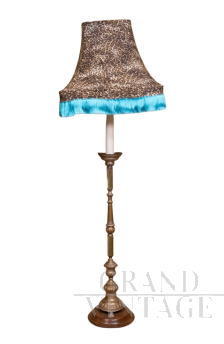 Lampada da terra con paralume animalier                            