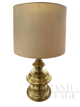 Lampada di Goffredo Reggiani in ottone con paralume                            