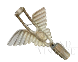 Porta bandiera anni '30 in bronzo pieno                            