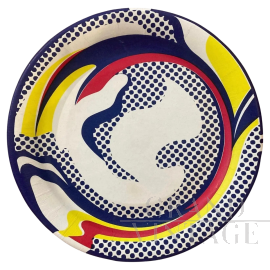 Roy Lichtenstein - Serigrafia su piatto di cartone, 1969                            
