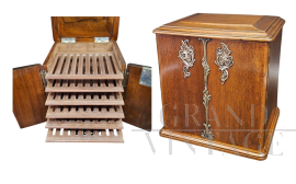Scatola per sigari antica Humidor di fine '800                            