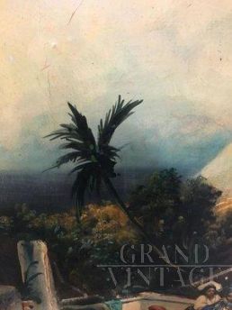 Scuola di Capri, Posillipo, olio su tela 