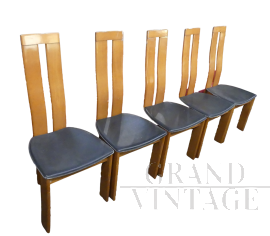 Set di 5 sedie design di Mario Marenco                            