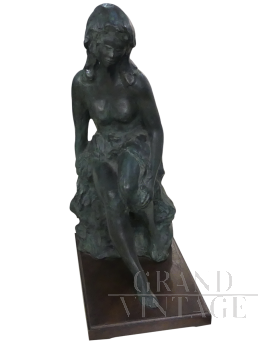 Statua in bronzo Fanciulla di Selvestrel
