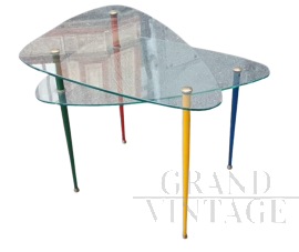 Tavolino Arlecchino design di Edoardo Paoli per Vitrex originale                            