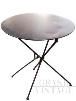 Tavolino industriale richiudibile in ferro