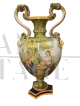 Antico vaso istoriato Ginori La Samaritana al Pozzo, di grandi dimensioni                            