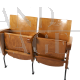 Coppia di sedie da cinema Cine Lux anni '50                            