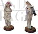 Coppia di statue in porcellana dell'800