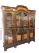 Grande libreria vetrina antica in palissandro e betulla, XIX secolo